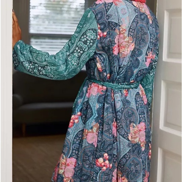 Anthropologie Quilted Robe XS/SM - Picture 4 of 5